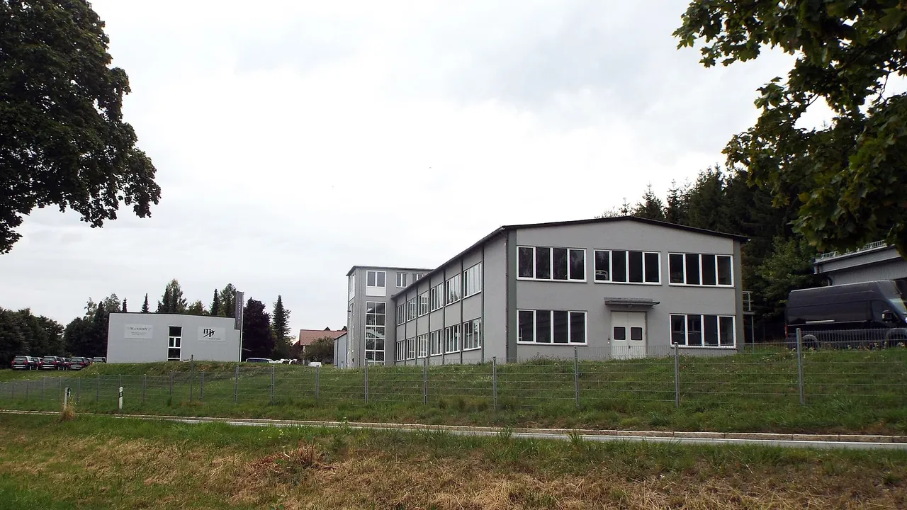 Mansory headquarters and production hall in Brand, Upper Palatinate, Bavaria