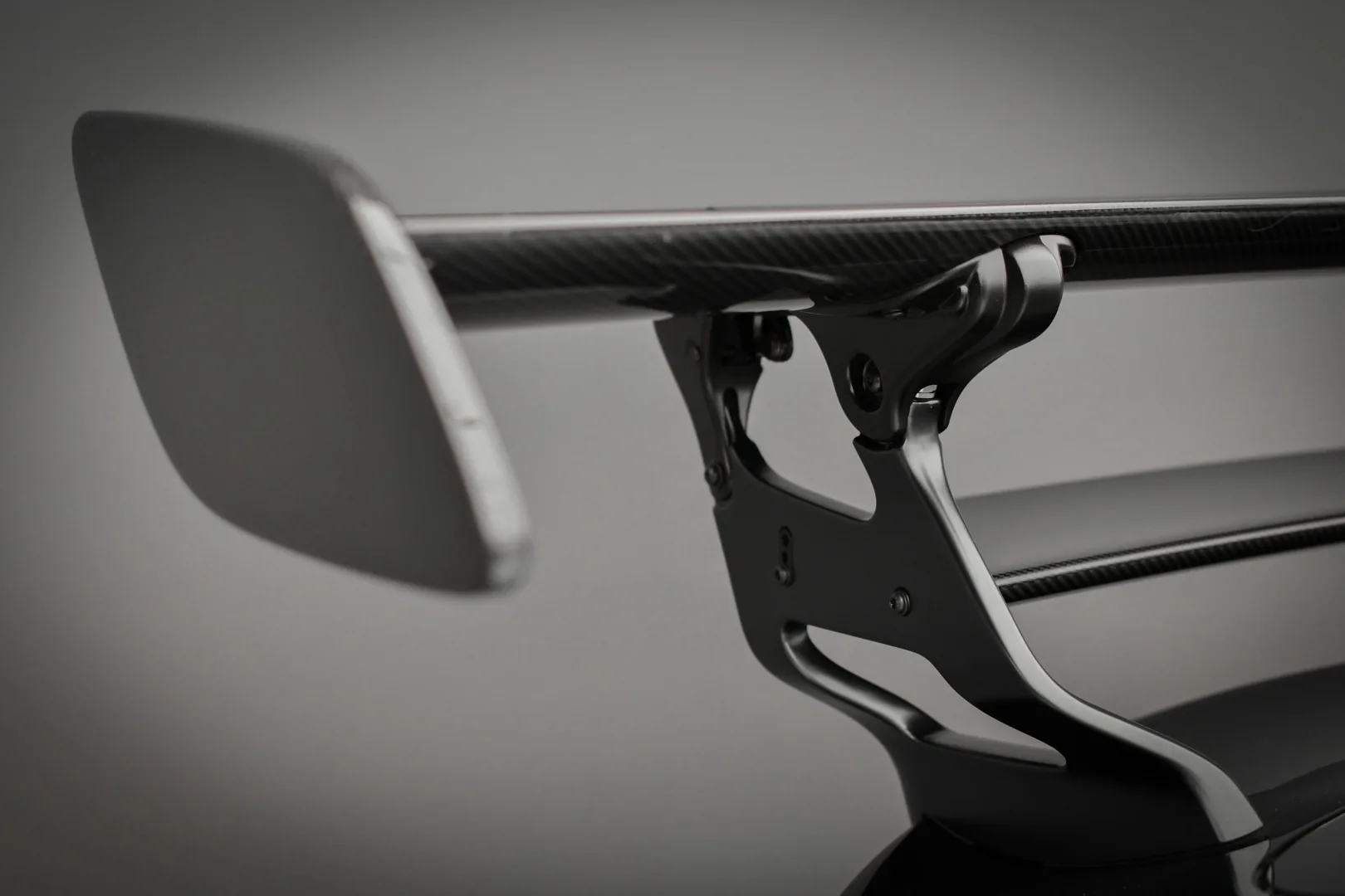 Mercedes-AMG GT Black Series carbon fiber swan-neck rear wing detail