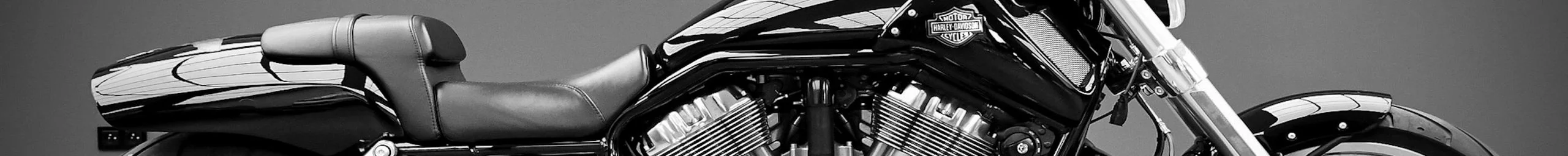 Harley Davidson V Rod Black White Profile