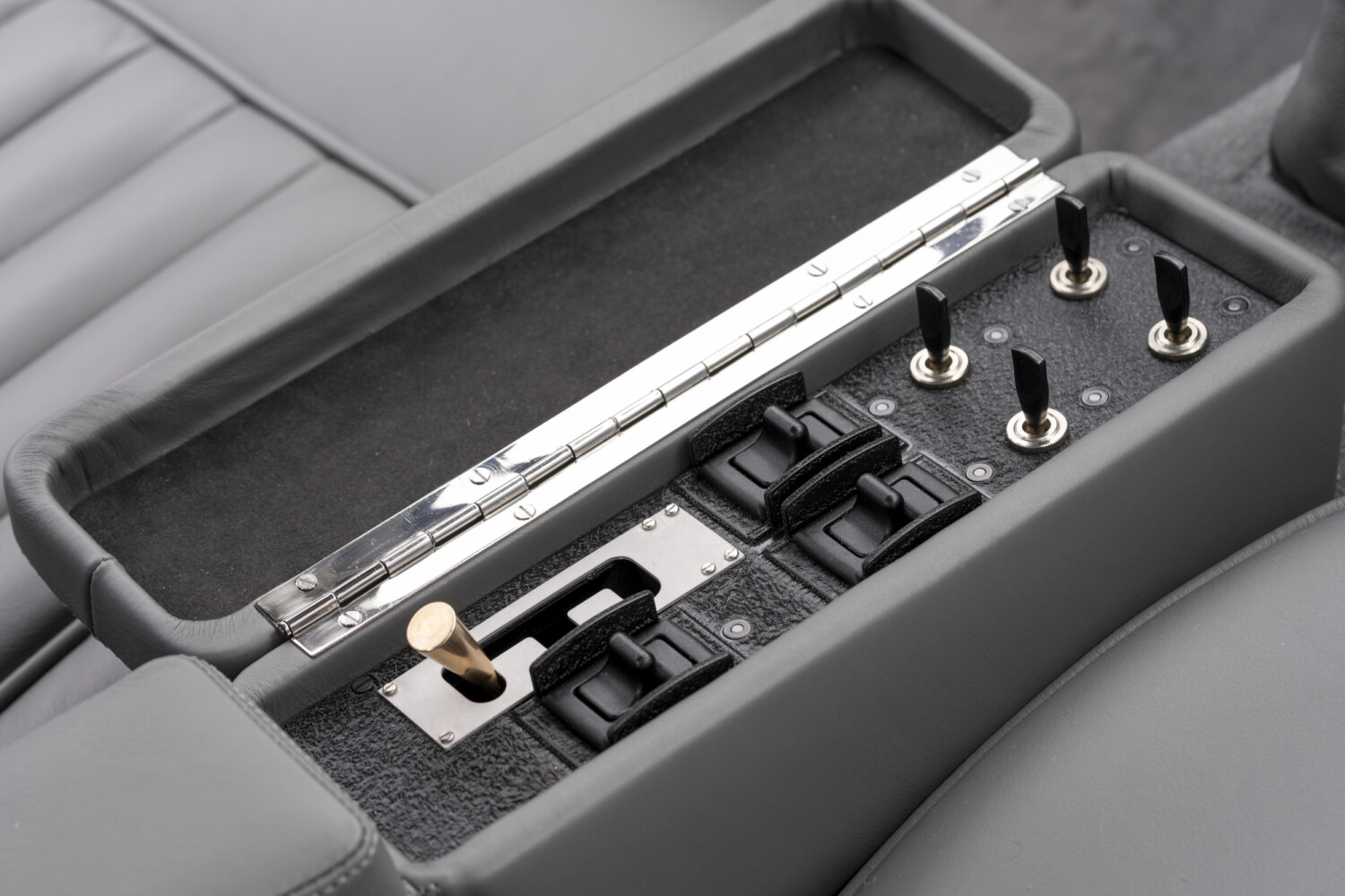 Aston Martin DB5 Goldfinger gadget control panel in the centre console