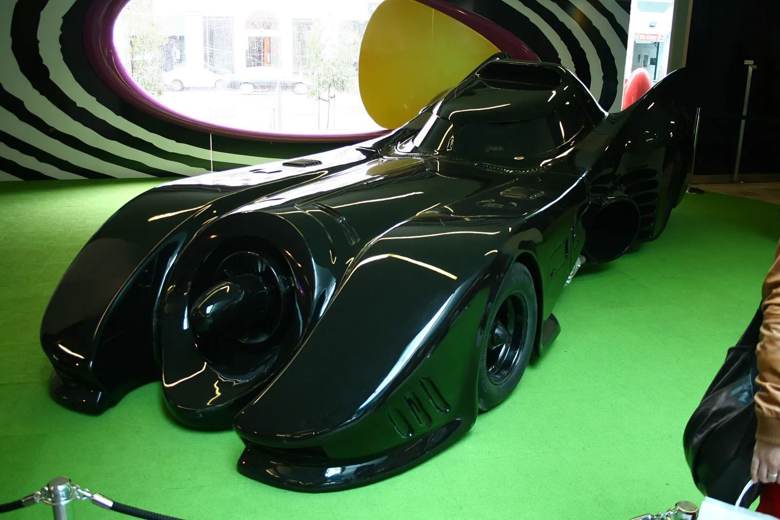 Burton Batmobile on display at a Tim Burton exhibition
