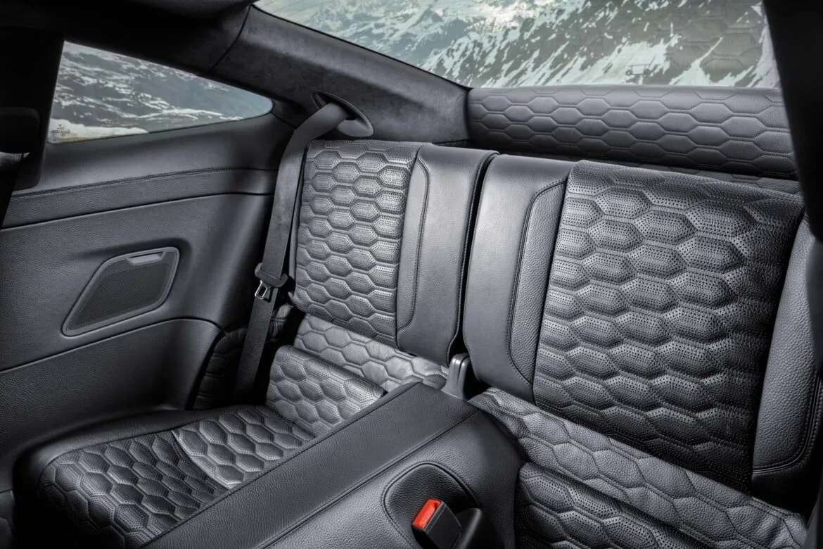 Brabus 900 Rocket R interior with Mondial Black leather, Ellipse quilting, carbon-fiber center console and Brabus pedal pads