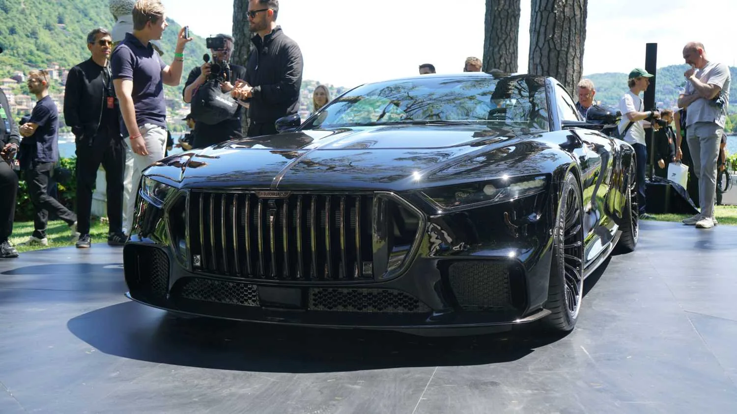 Brabus Bodo at FuoriConcorso 2026 at Villa del Grumello on Lake Como — public world premiere of the limited 77-unit coachbuilt grand tourer on 16-17 May 2026