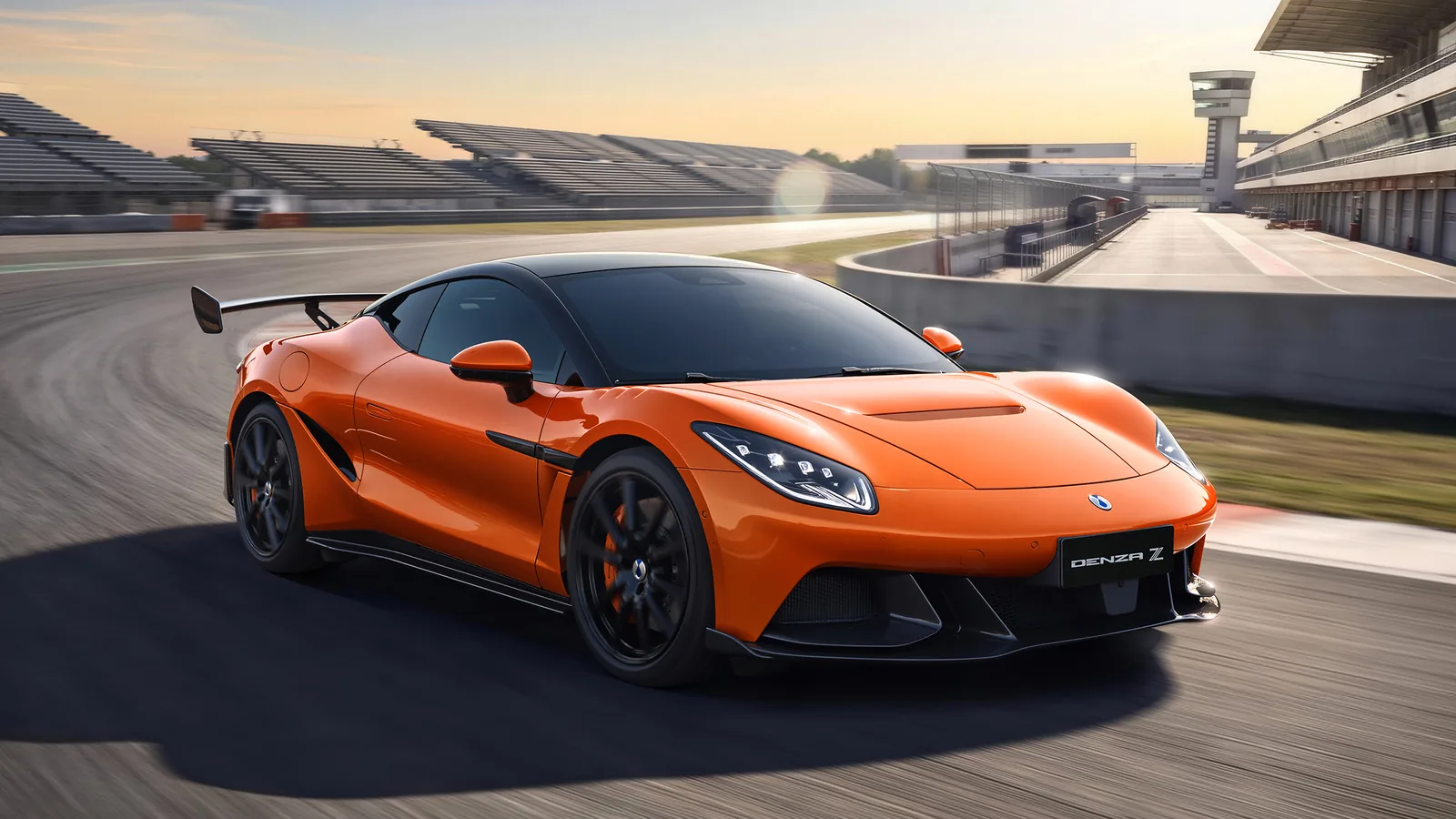 Denza Z Racing trim with fixed rear wing, top speed 350 km/h
