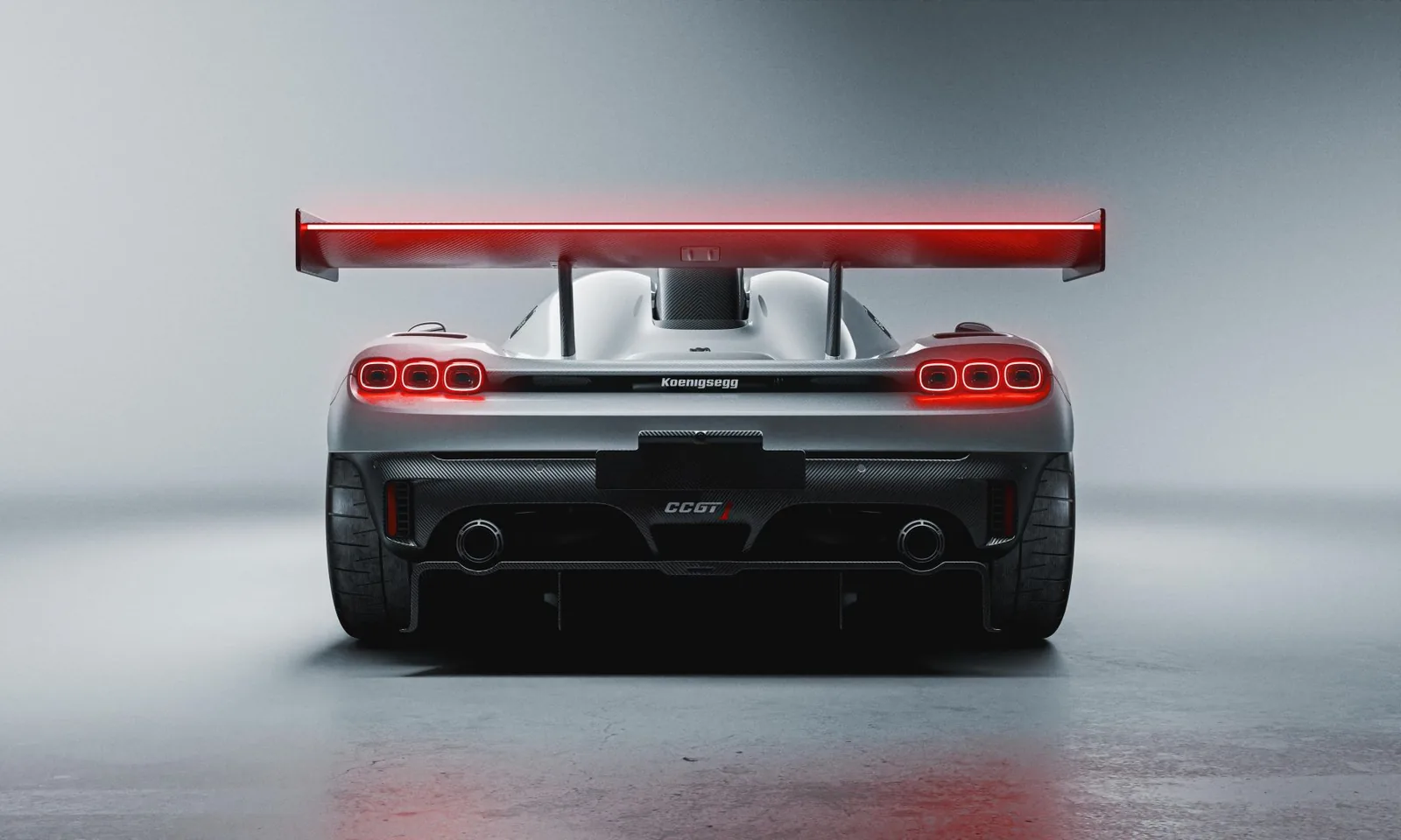 Koenigsegg CCGT1 detail shot showing Ghost Fibre carbon weave and race-derived cooling ducts