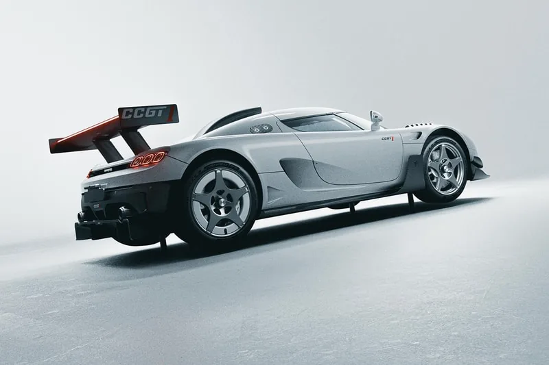 Koenigsegg CCGT1 active rear wing detail with 30 degrees of automatic adjustment supporting low-drag, high-downforce and air-brake modes