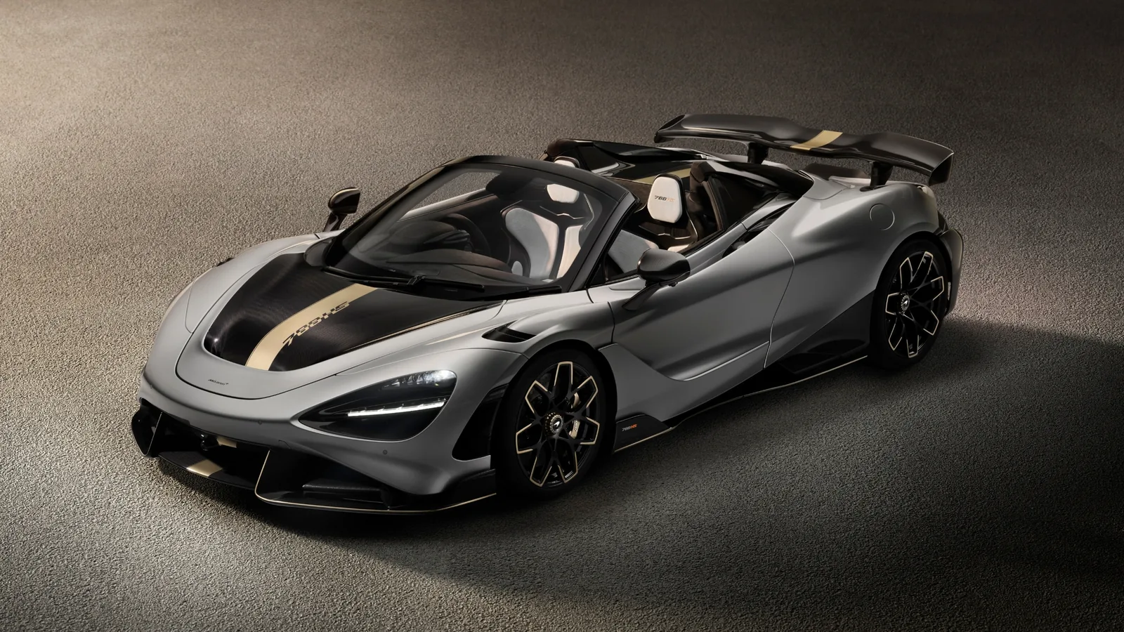 McLaren 788HS front three-quarter at Goodwood Festival of Speed 2026 showing S-duct bonnet, bespoke front splitter and enlarged air intakes