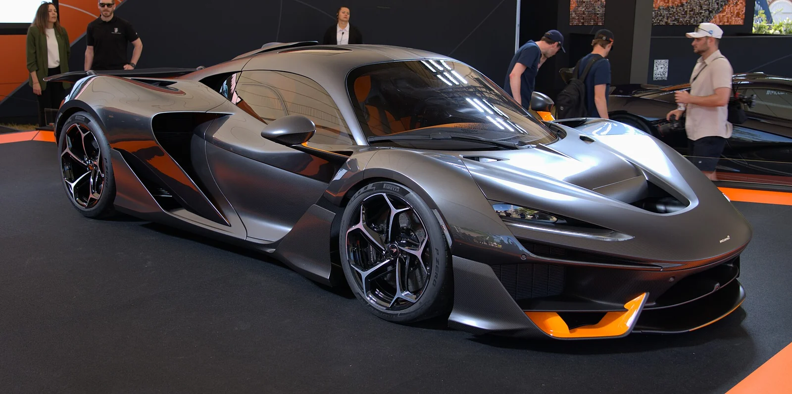 McLaren W1 at the Goodwood Festival of Speed 2025, front three-quarter on the hill