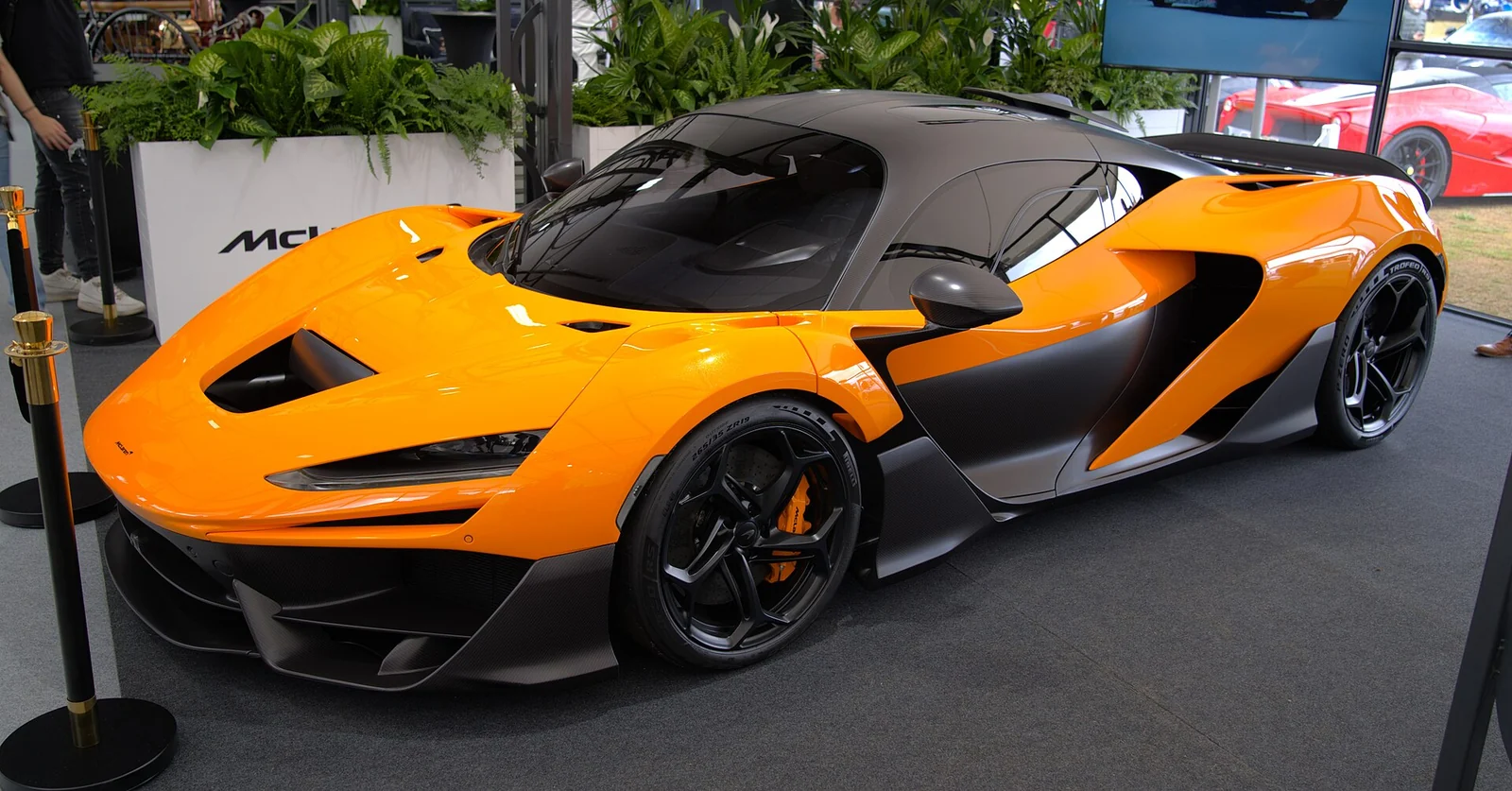McLaren W1 at Salon Privé 2024, low front three-quarter