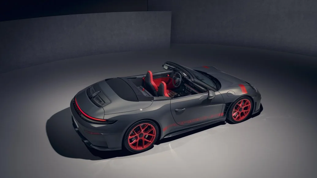 Porsche 911 GT3 S/C Street Style Package — Slate Grey with red accents and gold wheels
