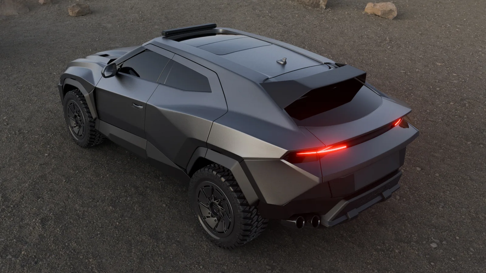 Rezvani Knight 22-inch wheel and brake detail