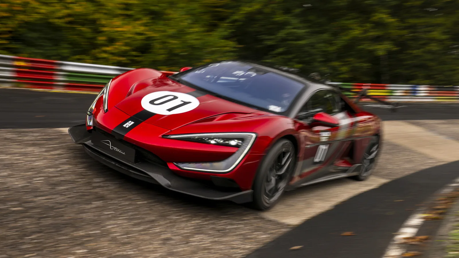 Yangwang U9 Xtreme on track — track-focused aerodynamics, GitiSport semi-slick tyres