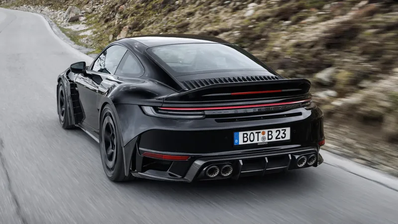 Brabus 900 Rocket R — 900 hp Porsche 911 Turbo S with WIDESTAR carbon body and Monoblock P forged wheels