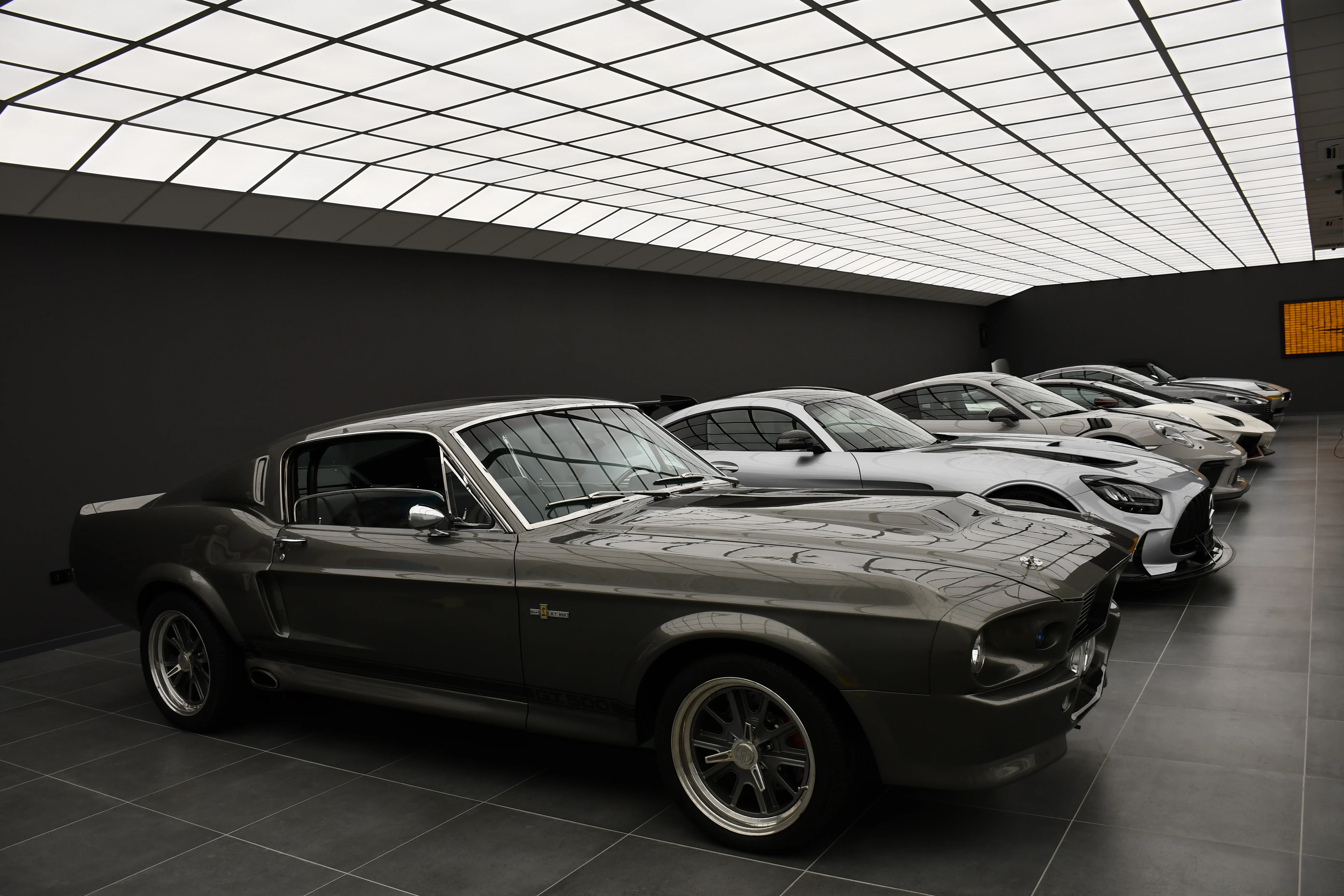 Batman Garage car lineup wallpaper