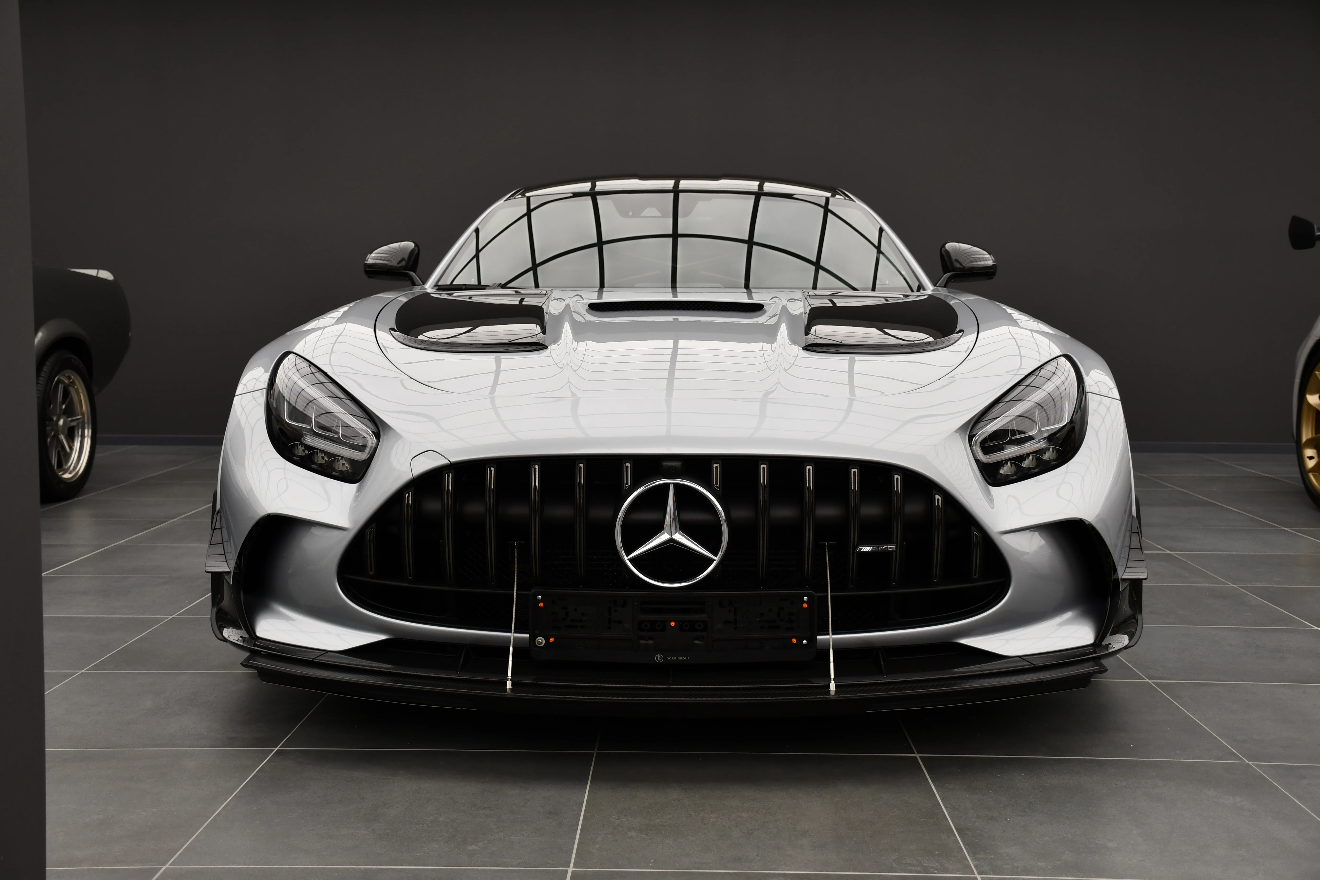 Mercedes AMG GT Black Series wallpaper Batman Garage